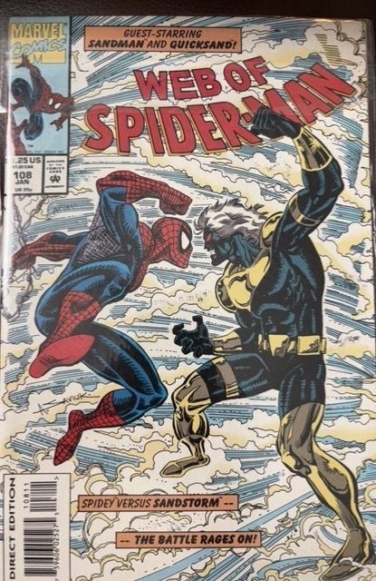 Web of Spider-Man #108 (Marvel Comics, 1994), raw, ungraded comic book — front cover