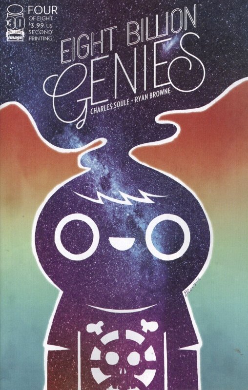 Eight Billion Genies #4 (Image Comics, 2022), raw comic book in NM condition — front cover