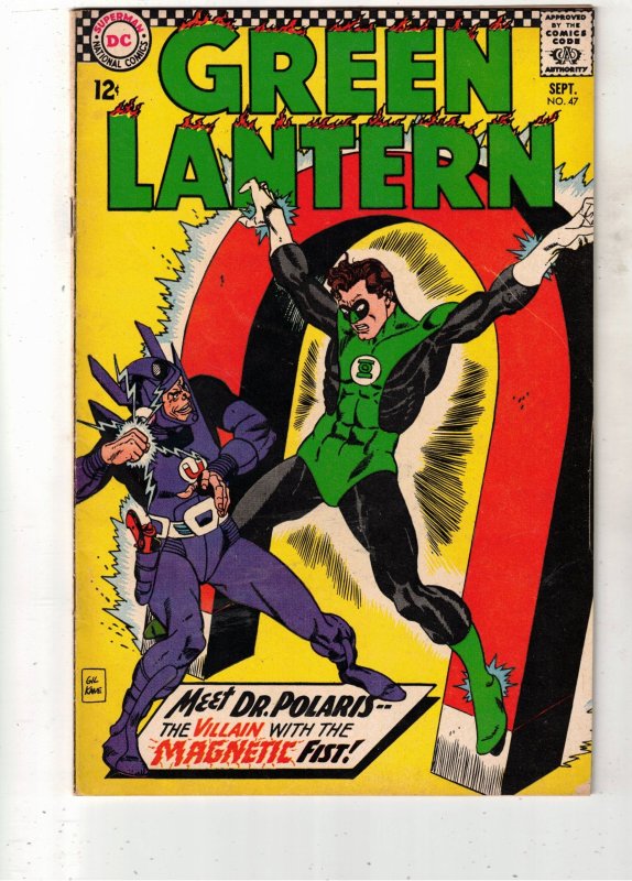 Green Lantern #47 (DC Comics, 1966), raw comic book in FN+ condition — front cover