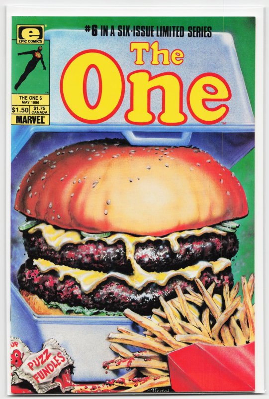 The One #6 (1986), raw, ungraded comic book — front cover