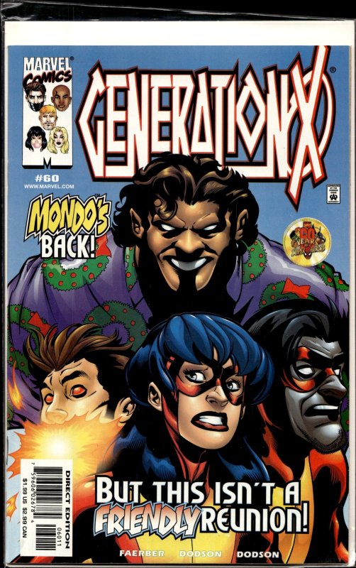Generation X #60 (Marvel Comics, 2000), raw, ungraded comic book — front cover