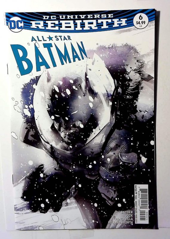 All Star Batman #6 (DC Comics, 2017), raw comic book in VF/NM 9.0 condition — front cover