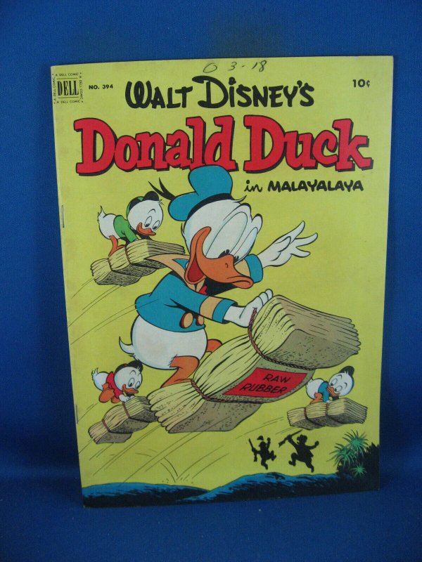 Four Color #394 (Dell Comics, 1952), raw comic book in VF condition — front cover