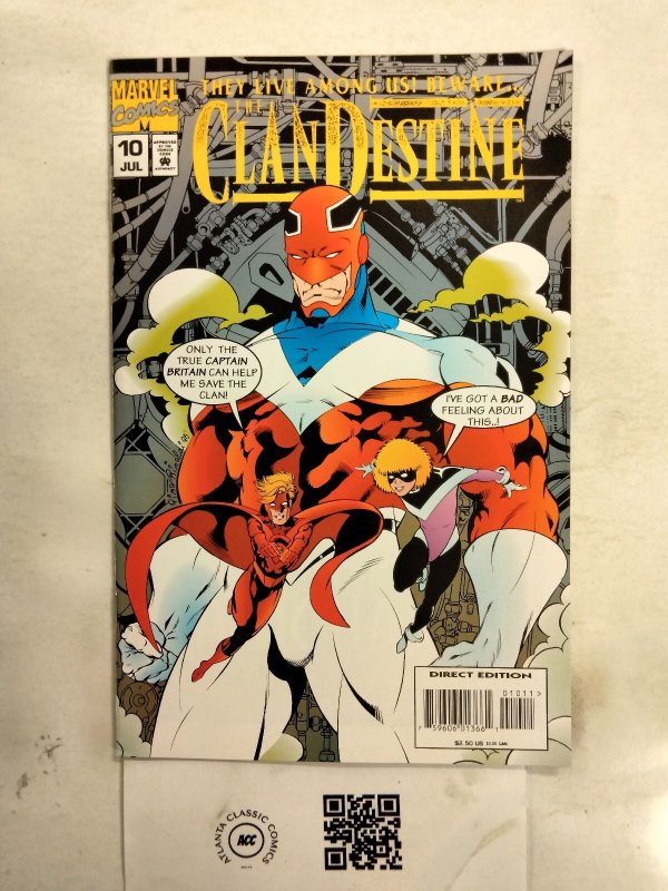The ClanDestine #10 (Marvel Comics), raw comic book in NM condition — front cover