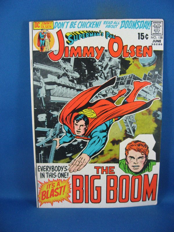 Superman Pal Jimmy Olsen #138 (DC Comics, 1971), raw comic book in VF condition — front cover
