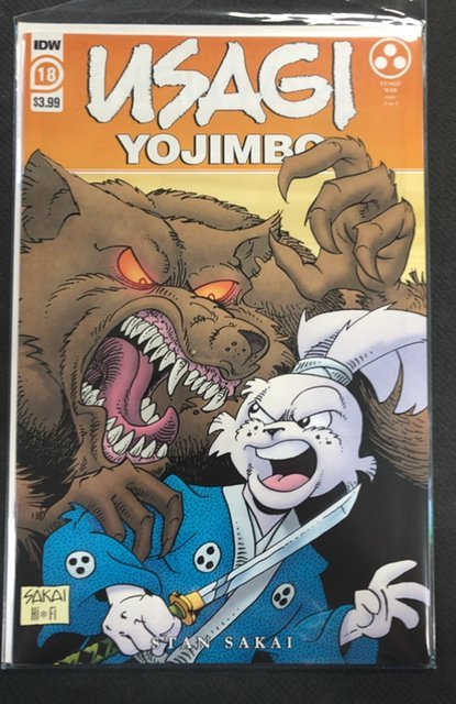 Usagi Yojimbo #18, raw, ungraded comic book — front cover