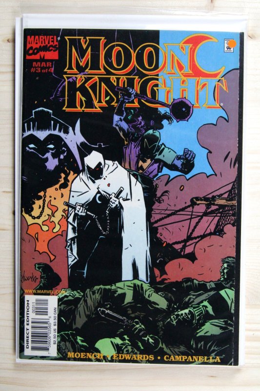 Moon Knight #3 (Marvel Comics, 1998), raw comic book in NM- 9.2 condition — front cover