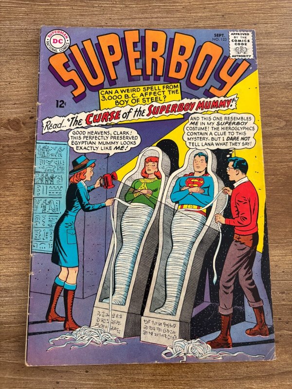 Superboy #123 (DC Comics, 1965), raw comic book in VG/FN condition — front cover