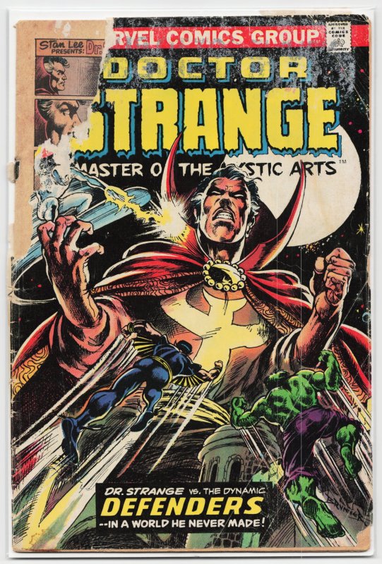 Doctor Strange #2 (Marvel Comics, 1974), raw, ungraded comic book — front cover