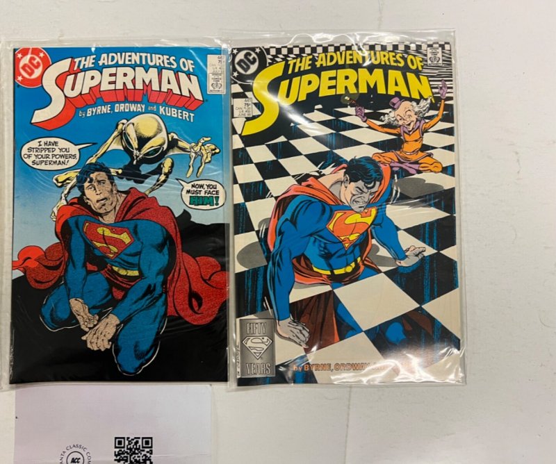 2 Superman DC Comic Books #441, raw, ungraded comic book — front cover