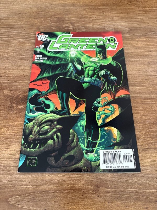Green Lantern #9 (DC Comics), raw comic book in NM- condition — front cover