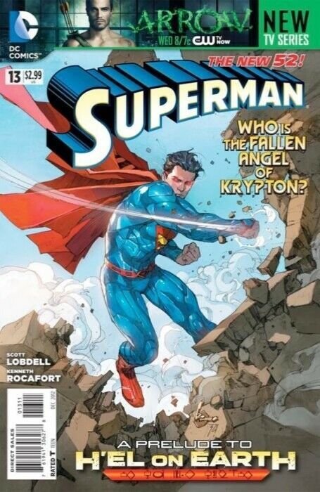 Superman #13 (DC Comics, 2012), raw comic book in NM condition — front cover
