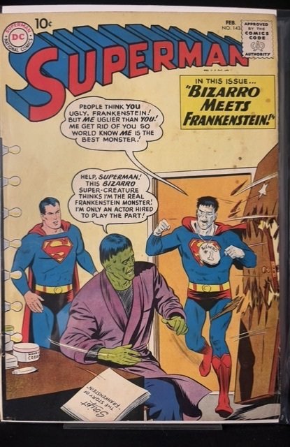 Superman #143 (DC Comics, 1961), raw, ungraded comic book — front cover