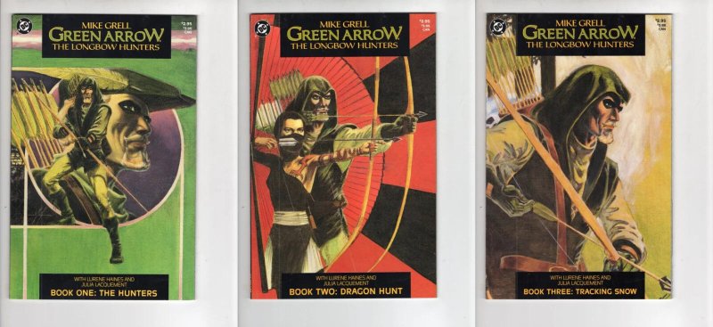 Green Arrow: The Longbow Hunters #1 (DC Comics, 1987), raw comic book in NM 9.4 condition — front cover