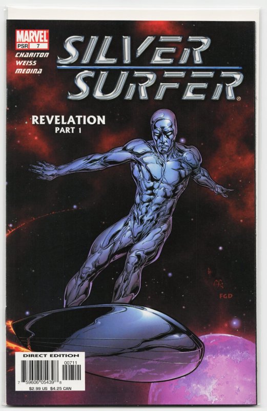 Silver Surfer #7 (Marvel Comics, 2004), raw, ungraded comic book — front cover
