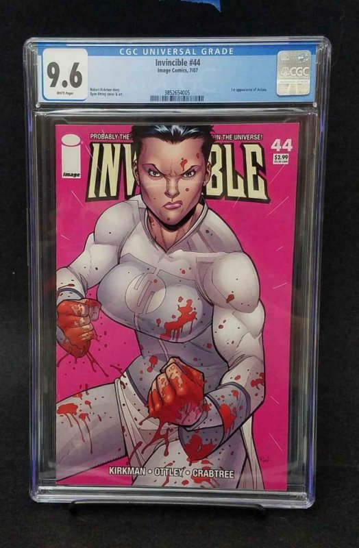 Invincible #44 (Image Comics, 2007), raw comic book in 9.6 condition — front cover
