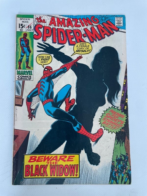 Amazing Spider-Man #86 (Marvel Comics), raw comic book in VF condition — front cover