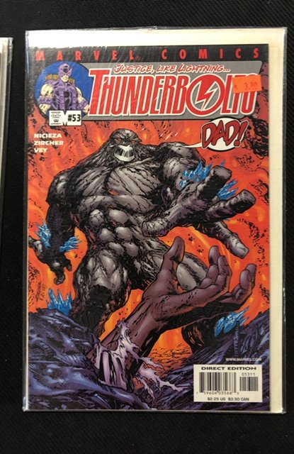 Thunderbolts #53 (Marvel Comics, 2001), raw, ungraded comic book — front cover