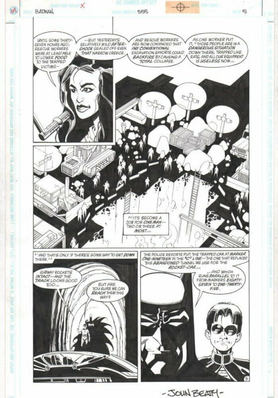 Batman #555 (DC Comics, 1998), raw, ungraded comic book — front cover