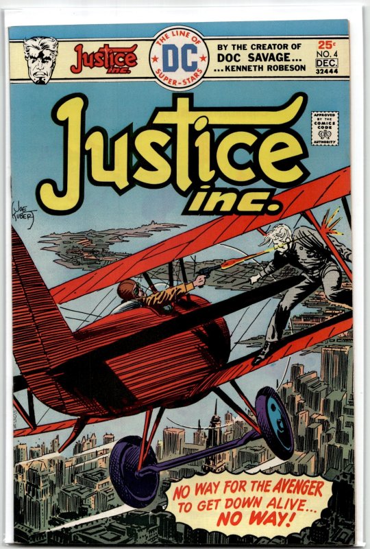 Justice, Inc #4 (1975), raw, ungraded comic book — front cover