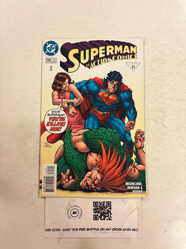 Action Comics #724 (DC Comics), raw comic book in NM condition — front cover