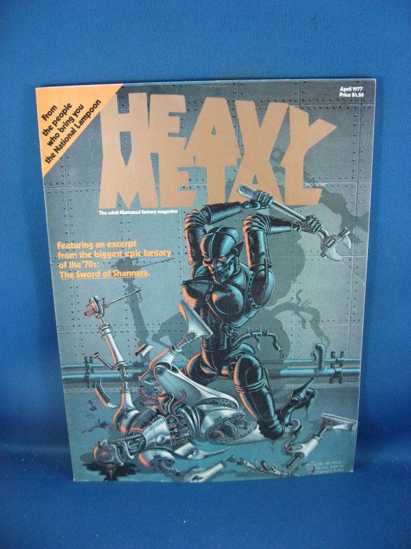 Heavy Metal #1 (1977), raw comic book in VF+ condition — front cover