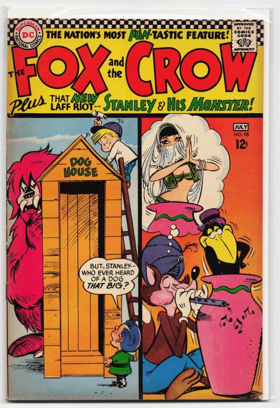 The Fox and the Crow #98 (DC Comics, 1966), raw, ungraded comic book — front cover