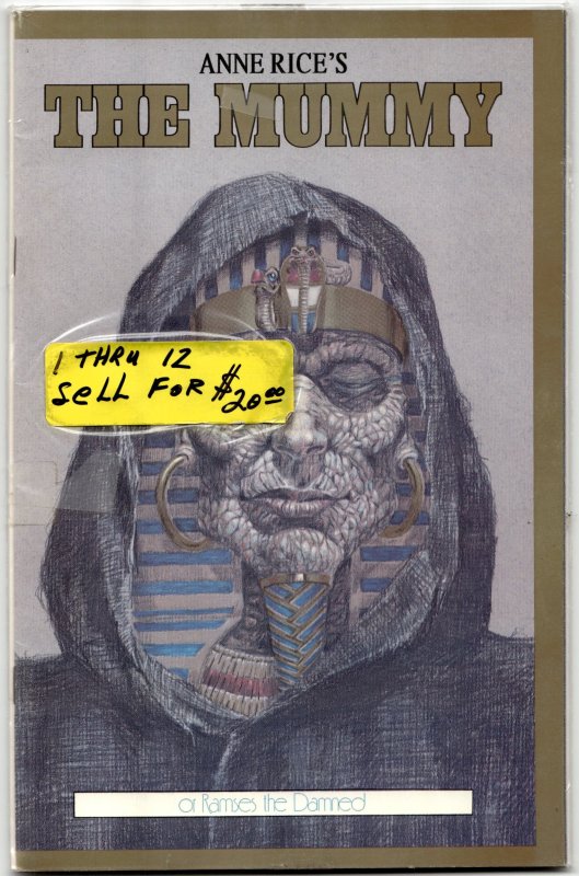 Anne Rice's the Mummy or Ramses the Damned #1 (Dark Horse Comics, 1990), raw, ungraded comic book — front cover