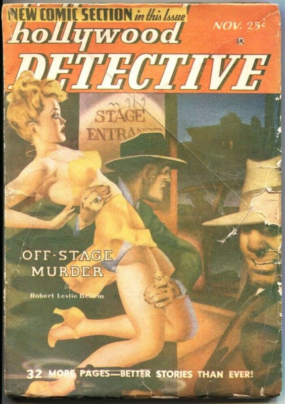 Hollywood Detective-11/1948-Comic & Pulp Stories-Dan Turner-Crime, raw, ungraded comic book — front cover