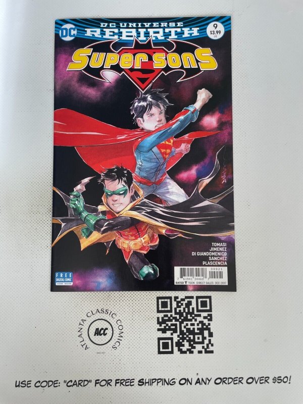 Super Sons #9 (DC Comics, 2017), raw comic book in NM condition — front cover