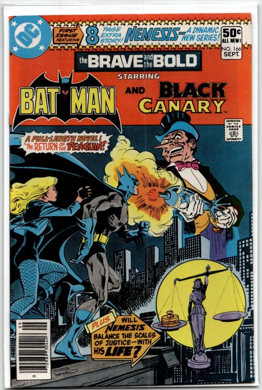 The Brave and the Bold #166 (DC Comics, 1980), raw, ungraded comic book — front cover