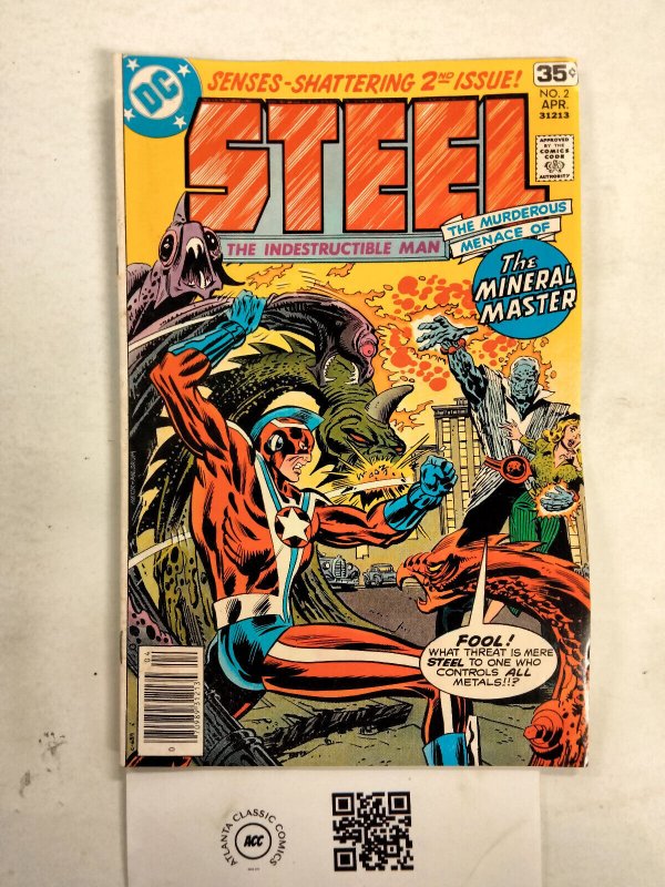 Steel Indestructible Man #2 (DC Comics), raw comic book in VF condition — front cover