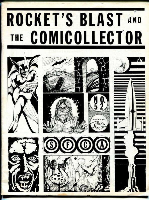 Rocket's Blast & Comic Collector #52 (1967), raw comic book in VG condition — front cover
