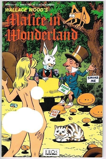 Wallace Wood's Malice in Wonderland, raw, ungraded comic book — front cover