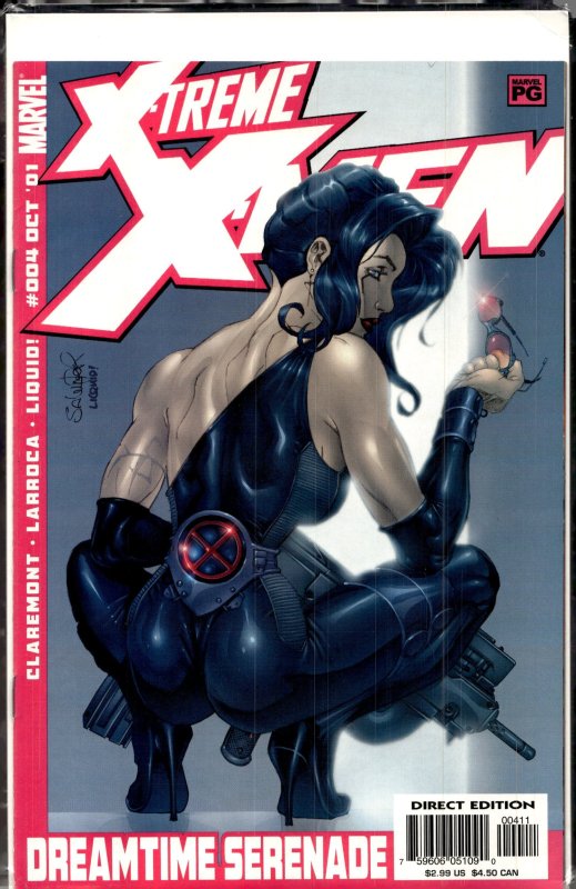 X-Treme X-Men #4 (Marvel Comics, 2001), raw, ungraded comic book — front cover