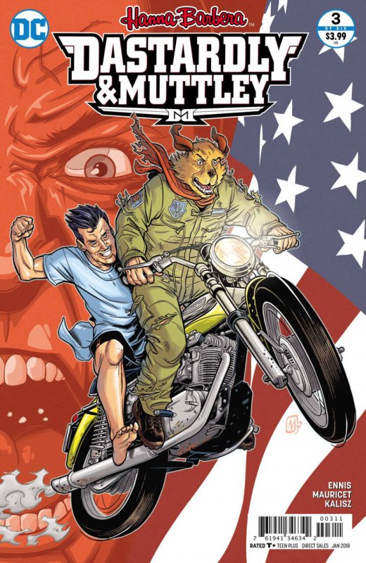 Dastardly & Muttley #2 (2017), raw comic book in VF/NM condition — front cover