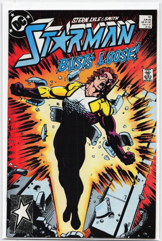 Starman #11 (1989), raw, ungraded comic book — front cover