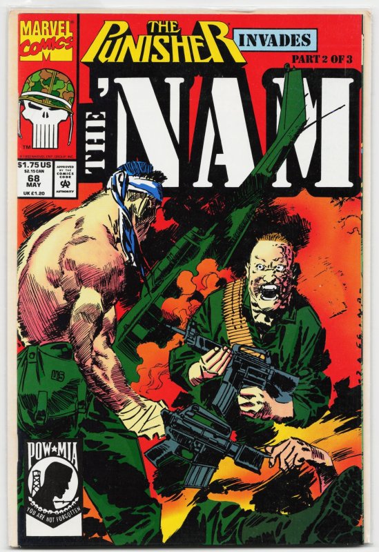 The 'Nam #68 (1992), raw, ungraded comic book — front cover