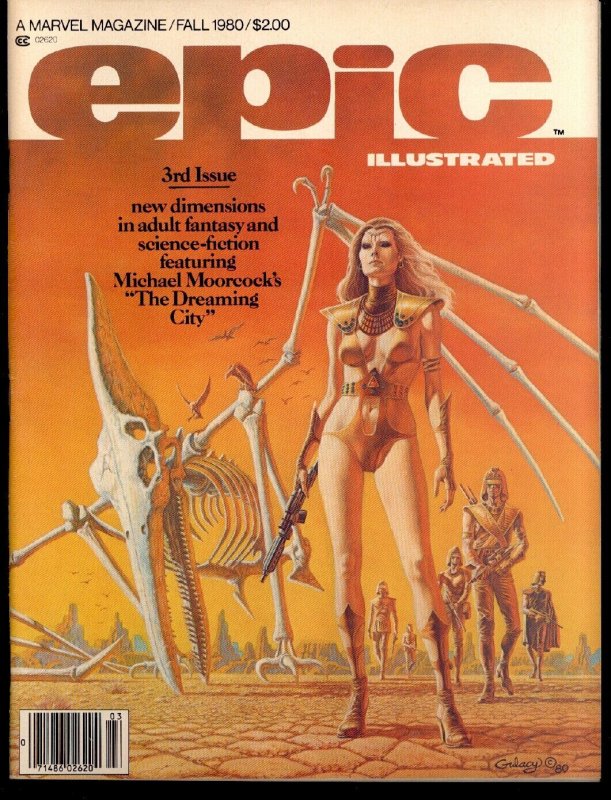 Epic Illustrated #3-1980-First Full Dreadstar-Starlin-High Grade--Nm (Marvel Comics, 1980), raw comic book in NM condition — front cover
