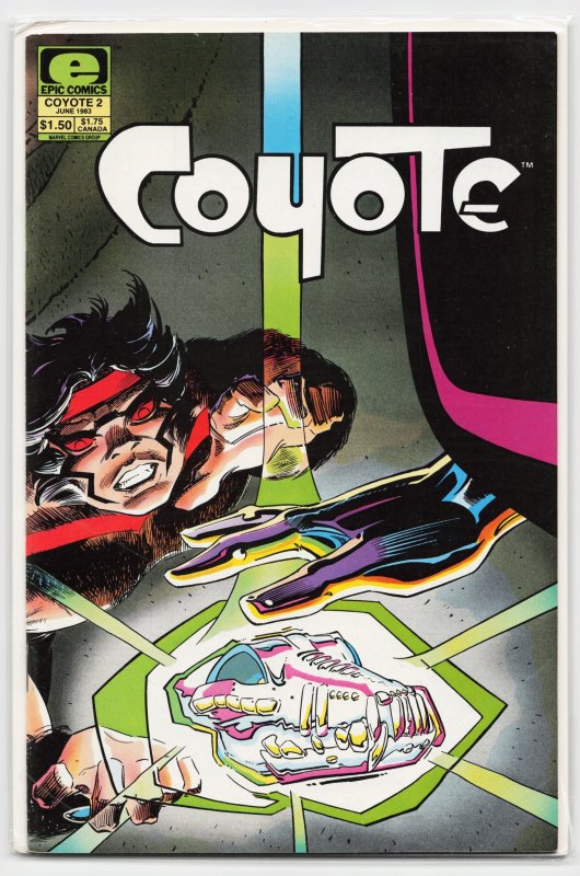 Coyote #2 (Marvel Comics, 1983), raw, ungraded comic book — front cover