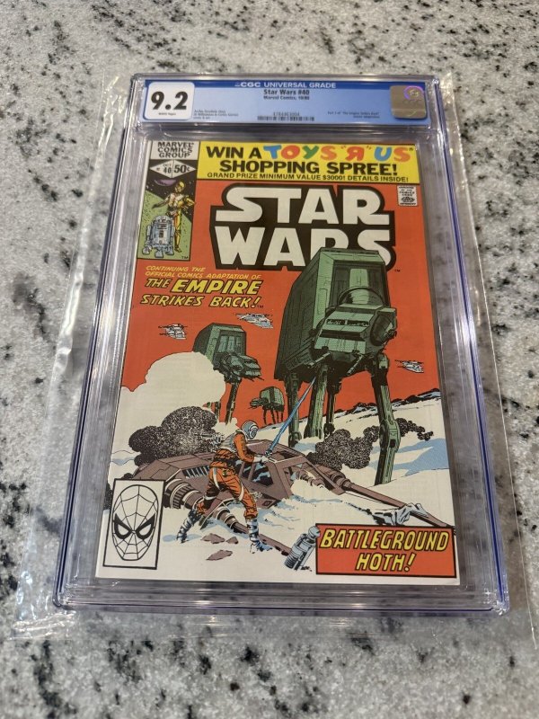 Star Wars #40 (Marvel Comics, 2024), CGC 9.2 graded comic book, Universal Blue label — front cover in its holder