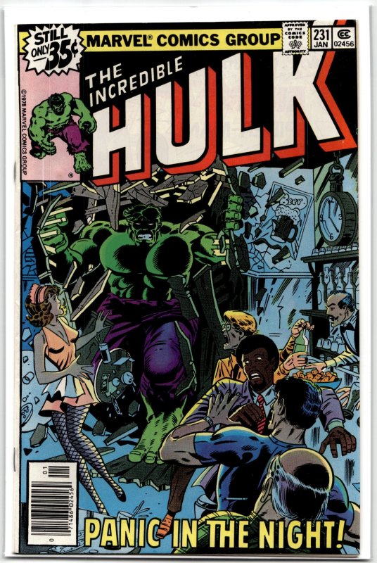 The Incredible Hulk #231 (Marvel Comics, 1979), raw, ungraded comic book — front cover