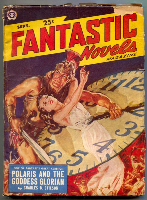 Pulp: Fantastic Novels Pulp September 1950- Saunders - Polaris & the Goddess... (1950), raw, ungraded comic book — front cover