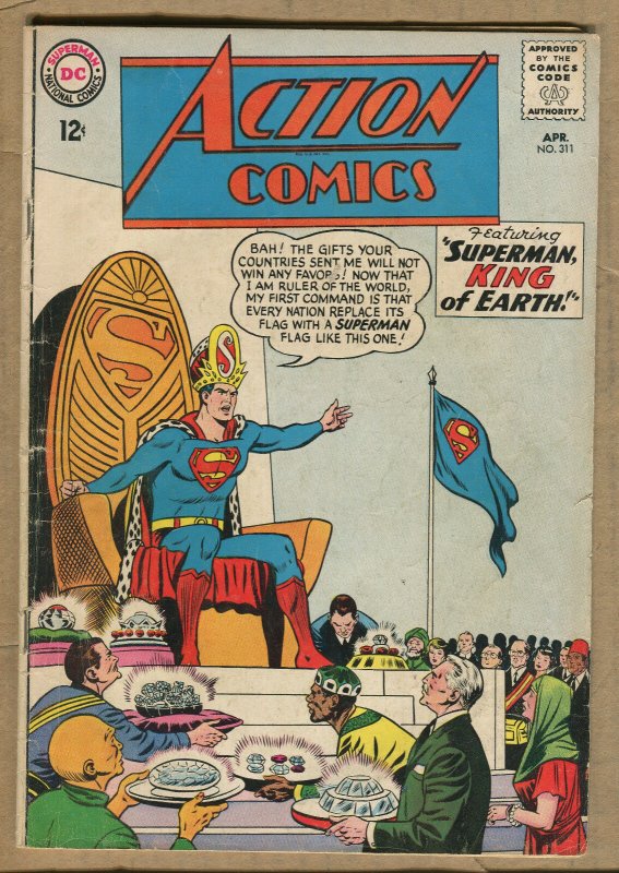 Action Comics #311 (DC Comics, 1964), raw comic book in 4.0 condition — front cover