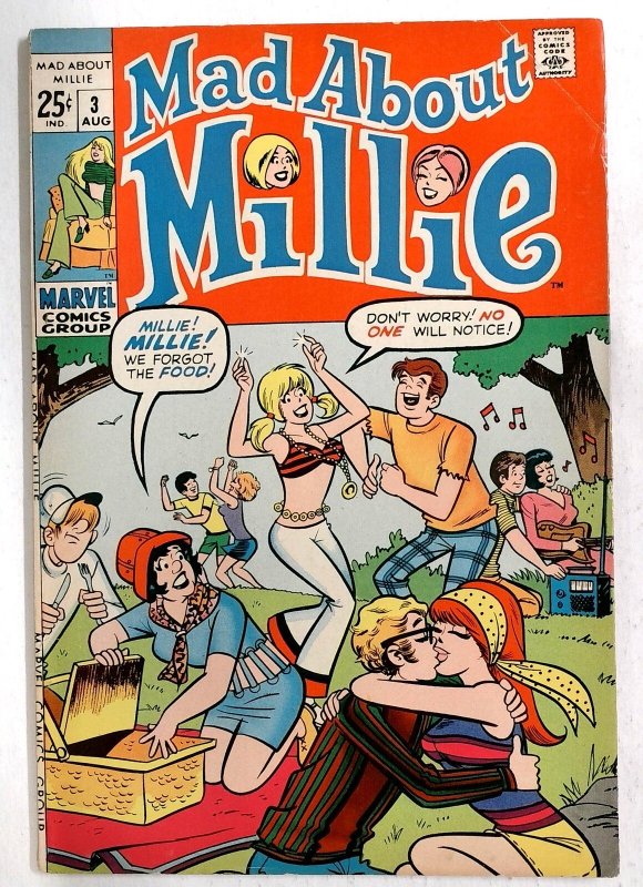 Mad About Millie #3 - 1969 - Marvel - Giant Size Edition - Stan Goldman Picn (Marvel Comics, 1969), raw, ungraded comic book — front cover