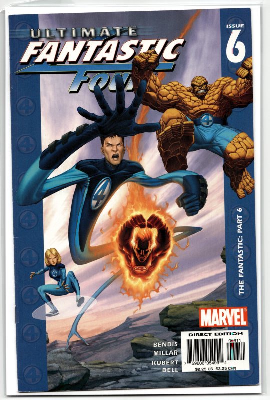 Ultimate Fantastic Four #9 (2004), raw, ungraded comic book — front cover