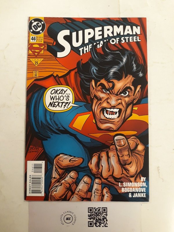 Superman the Man of Steel #46 (DC Comics), raw comic book in NM condition — front cover