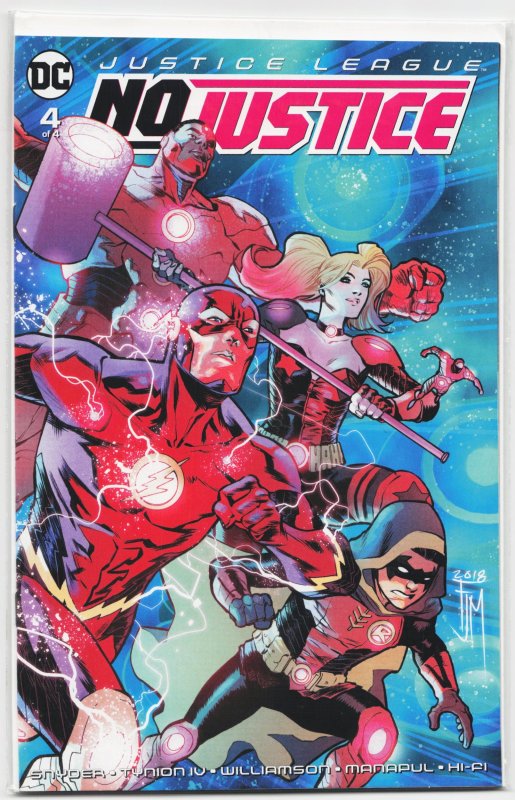 Justice League: No Justice #4 (DC Comics, 2018), raw, ungraded comic book — front cover