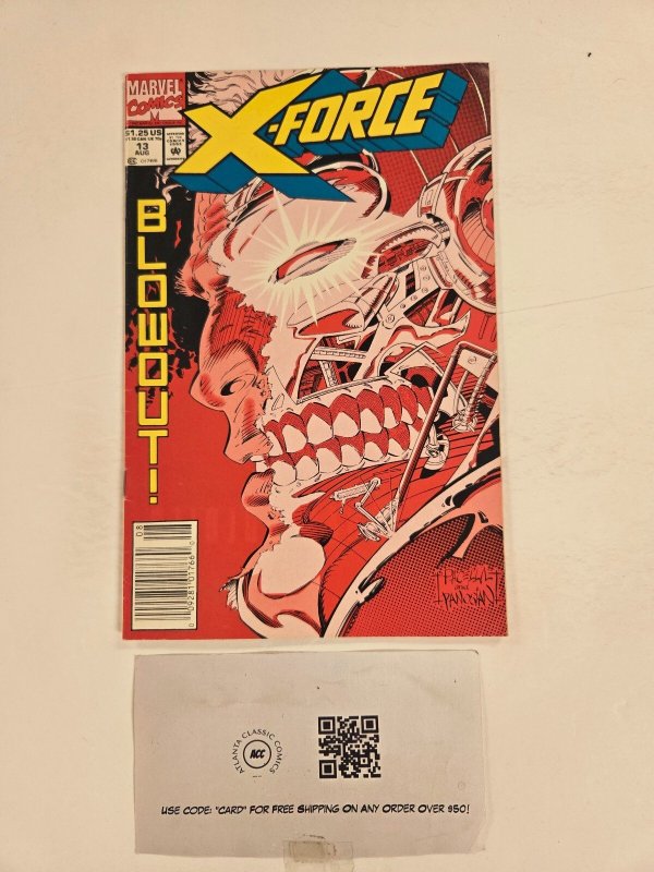 X-Force #13 (Marvel Comics), raw comic book in NM condition — front cover