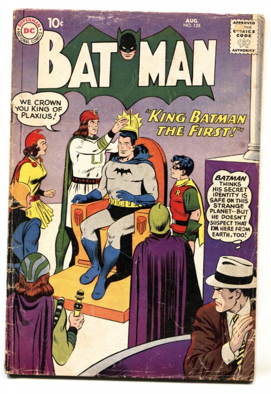 Batman #125 - 1959 - DC - G/VG - Comic Book (DC Comics, 1959), raw comic book in VG condition — front cover